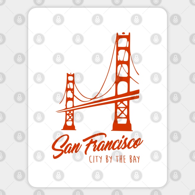 City By The Bay Sticker by OrangeCup